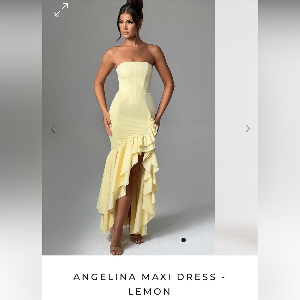 Babyboo Angelina Maxi Dress - Lemon